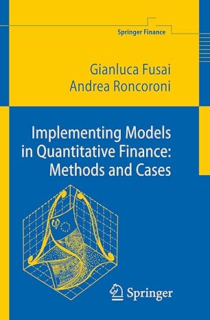 implementing models in quantitative finance methods and cases